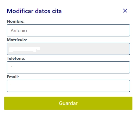 Cómo modificar cita previa de ITV en estación Campanar